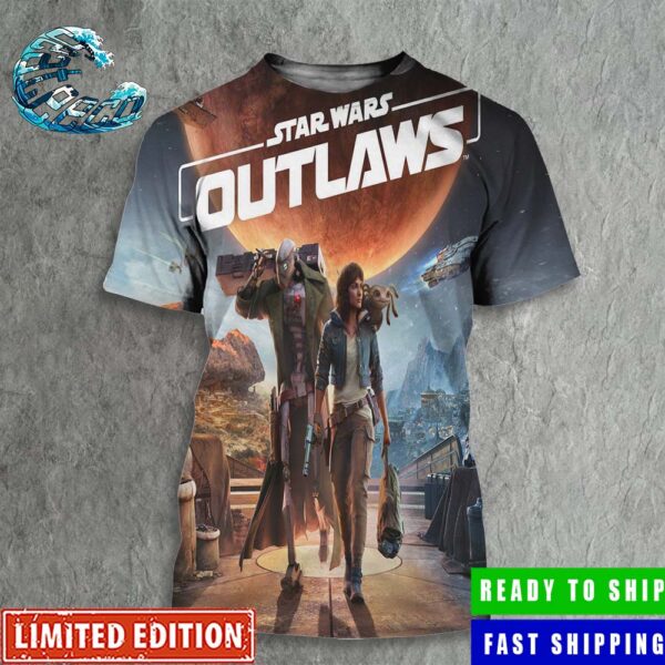 Poster For Star War Outlaws Will Release August 30 2024 All Over Print Shirt