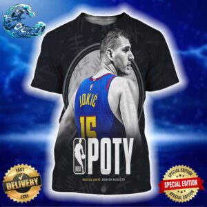 Poty Nikola Jokic Denver Nuggets Has Been Named Sporting News NBA Player Of The Year All Over Print Shirt