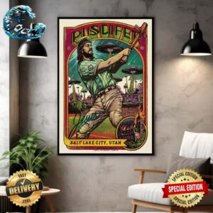 Puscifer Sessanta Tonight At The Maverik Center Poster Limited Edition In Salt Lake City On April 23 2024 Jesus Baseball Home Decor Poster Canvas