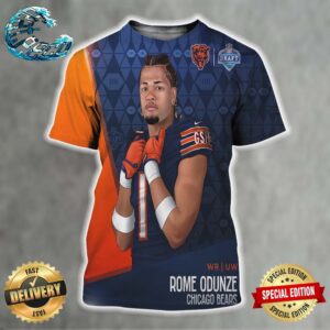 Rome Odunze Picked By Chicago Bears At NFL Draft Detroit 2024 All Over Print Shirt