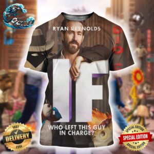 Ryan Reynolds IF Character Poster Who Left This Guy In Charge Exclusive To Cinemas May 16 All Over Print Shirt