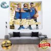 SLAM 249 New York Knicks Can’t Knock The Hustle Donte DiVincenzo Jalen Brunson And Josh Hart Poster Tapestry