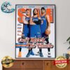 SLAM 249 New York Knicks Can’t Knock The Hustle Donte DiVincenzo Jalen Brunson And Josh Hart Gold Metal Editions Home Decor Poster Canvas