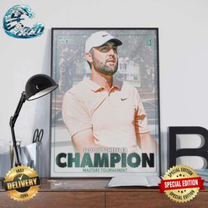 Scottie Scheffler Is A Masters Champion Once Again Wall Decor Poster Canvas