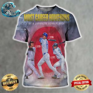 Shohei Ohtani Has The Most MLB Home Runs By A Japanese Born Player All Over Print Shirt
