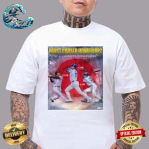Shohei Ohtani Has The Most MLB Home Runs By A Japanese Born Player Unisex T-Shirt