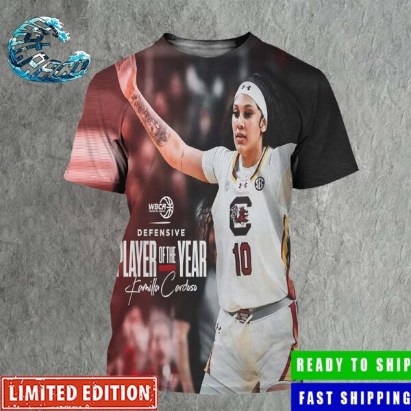 South Carolina Gamecock Kamilla Cardoso Is The WBCA Defensive Player Of The Year All Over Print Shirt