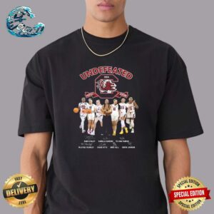 South Carolina Gamecock Women’s Basketball Undefeated 2024 Perfect Season Signature Vintage T-Shirt