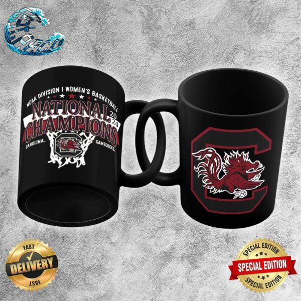 South Carolina Gamecocks 2024 NCAA Division I Women’s Basketball National Champions Vintage Logo Ceramic Mug