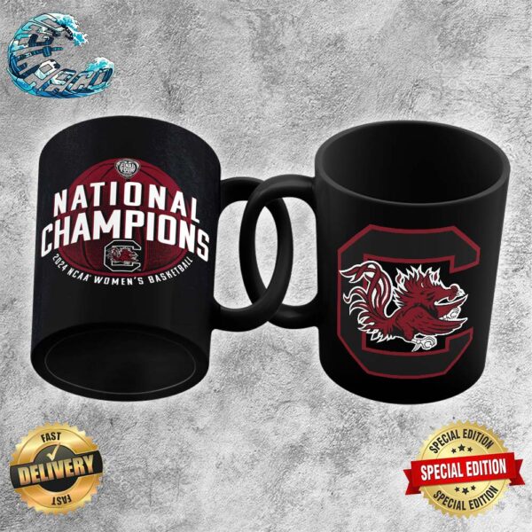 South Carolina Gamecocks 2024 NCAA Women’s Basketball National Champions Rise Above Basketball Ceramic Mug