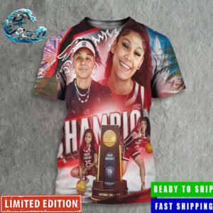 South Carolina Gamecocks Defeats Iowa Hawkeyes Is NCAA March Madness Women’s Basketball National Champions 2024 All Over Print Shirt