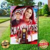 South Carolina Gamecocks Finishes 38-0 And Is Your 2024 National Champions NCAA March Madness Women’s Basketball Two Sides Garden House Flag