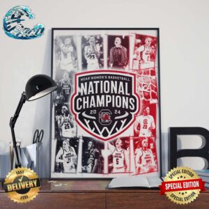 South Carolina Gamecocks NCAA March Madness Women’s Basketball National Champions 2024 Poster Canvas
