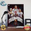 Kamilla Cardoso South Carolina Gamecocks Most Outstanding Player 2024 NCAA Women’s Basketball March Madness Poster Canvas