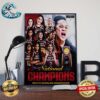 NCAA March Madness Women’s Basketball South Carolina Gamecocks Wins The National Champions 2024 Poster Canvas