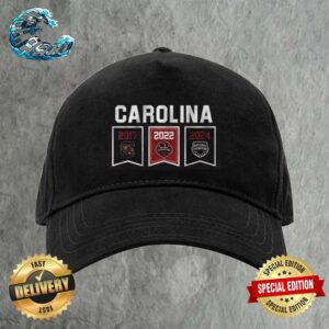 South Carolina Gamecocks Women’s Basketball National Champions 2017-2022-2024 Premium Cap Snapback Hat