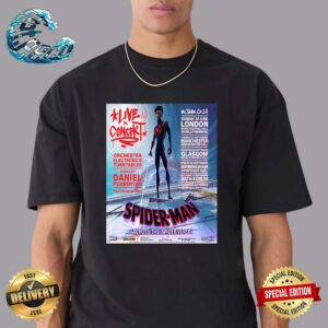 Spider-Man Across The Spider-Verse In Concert UK Tour 2024 Start In London On Sundat 30 June Unisex T-Shirt