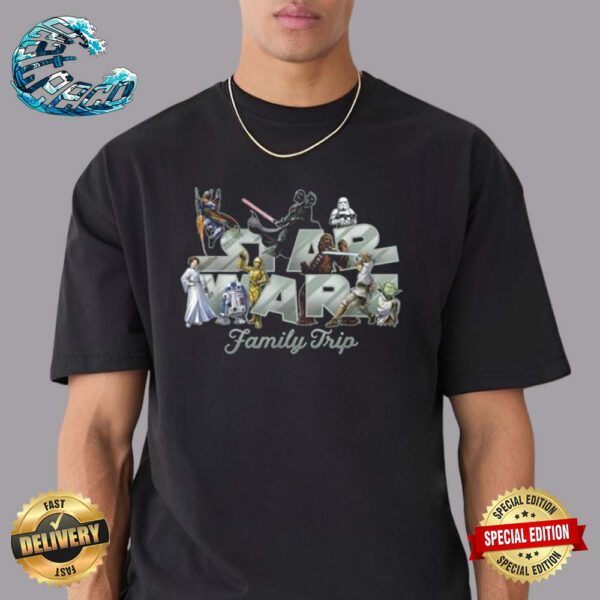 Star Wars Day 2024 Family Trip Original Trilogy Characters Vacation Classic T-Shirt