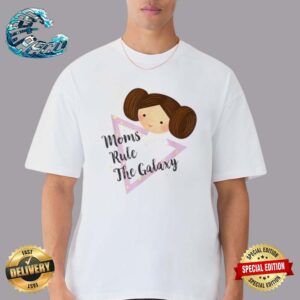 Star Wars Day 2024 Kawaii Princess Leia Moms Rule The Galaxy Unisex T-Shirt