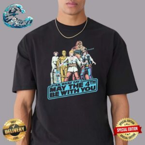 Star Wars Day 2024 May The Fourth Group Shot Retro Poster Vintage T-Shirt