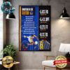Denver Nuggets Defeats The Lakers 3-0 NBA Playoff 2024 Game 3 Score 112 105 Home Decor Poster Canvas