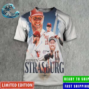 Stephen Strasburg Has Announced His Retirement After 13 Seasons Three All-Star Selections And 2019 World Series MVP Honors All Over Print Shirt