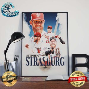 Stephen Strasburg Has Announced His Retirement After 13 Seasons Three All-Star Selections And 2019 World Series MVP Honors Poster Canvas