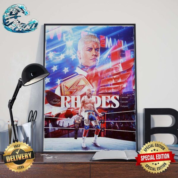 Story Finished Cody Rhodes Is Your New Undisputed WWE Universal Champion Poster Canvas