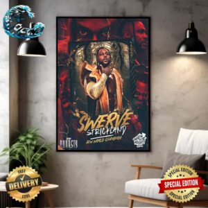 Swerve Strickland Is Your New AEW Dynasty World Champion Wall Decor Poster Canvas
