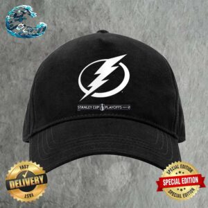Tampa Bay Lightning NHL 2024 Stanley Cup Playoffs Big Logo Unisex Cap Snapback Hat