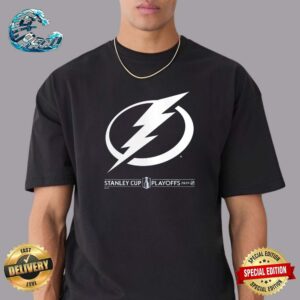 Tampa Bay Lightning NHL 2024 Stanley Cup Playoffs Big Logo Unisex T-Shirt