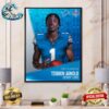 Taliese Fuaga Picked By New Orleans Saints At NFL Draft Detroit 2024 Wall Decor Poster Canvas