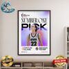 Caitlin Clark University Of Iowa First Overall Pick WNBA Draft 2024 By Indiana Fever Wall Decor Poster Canvas