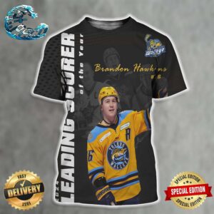 The 2023-24 Leading Scorer Of The Year Is Brandon Hawkins Of The Toledo Walleye All Over Print Shirt