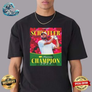 The 2024 Masters Champion Is Scottie Scheffler He Wins His Second Green Jacket Premium T-Shirt