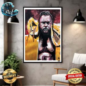 The Art Of Rob Schamberger Swerve Strickland AEW Home Decor Poster Canvas