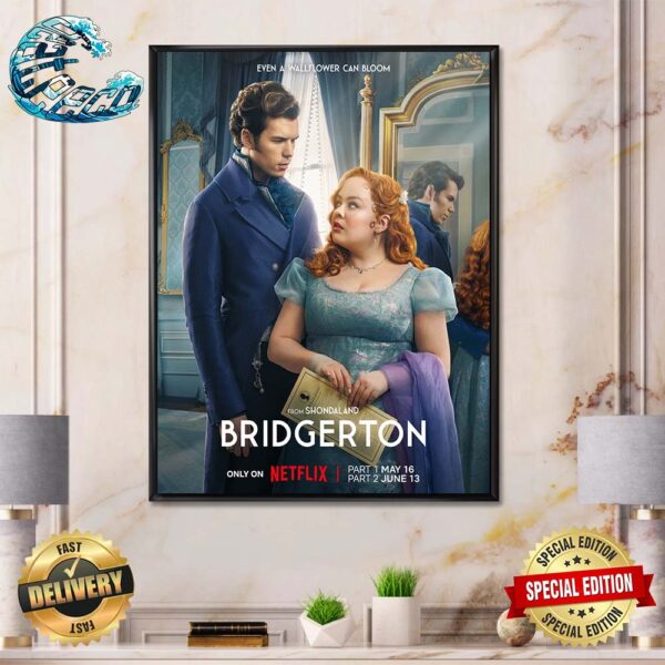 The Author Becomes The Story Bridgerton Season 3 Part 1 Arrives May 16 Poster Canvas