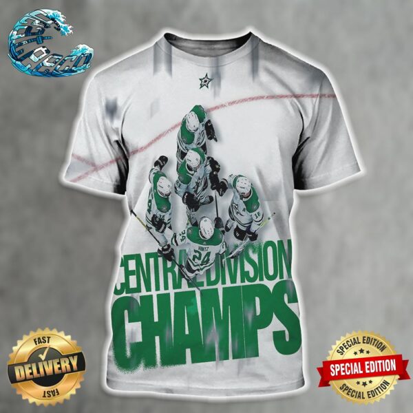 The Dallas Stars Are The 2023-2024 Central Division Champions All Over Print Shirt