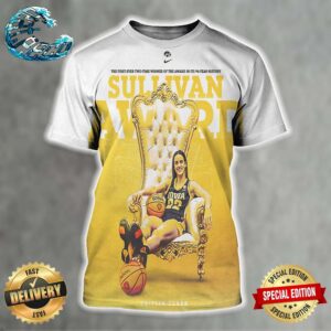 The First-Ever Two-Time Winner Of The AUU James E Sullivan Award In Its 94-Year History Is Caitlin Clark All Over Print Shirt