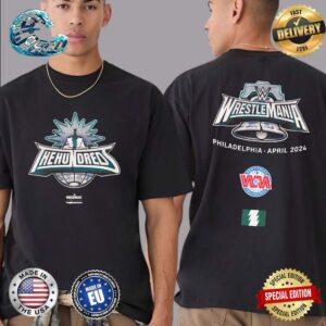 The Hundreds X WWE Wrestlemania XL In Philadelphia April 2024 Logo Two Sides Print Essential T-Shirt