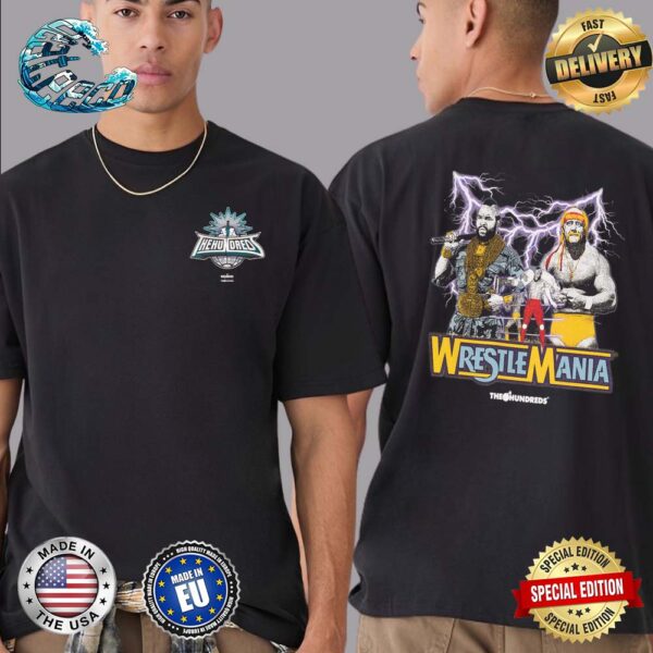 The Hundreds X WWE Wrestlemania XL Mr T Vs Hulk Hogan Two Sides Print Premium T-Shirt