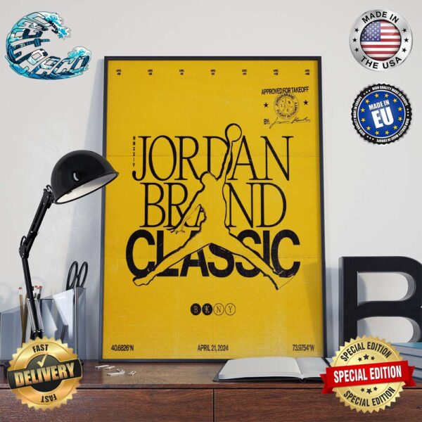 The Jordan Brand Classic Takes Over Barclays Center On April 21 2024 Home Decor Poster Canvas