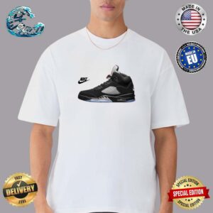 The OG Black Metallic Air Jordan 5 Is Set To Return Spring 2025 Sneaker Gift For Fan Unisex T-Shirt