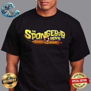 The SpongeBob Movie Search for SquarePants Official Logo Coming To Theatres December 19 2025 Unisex T-Shirt