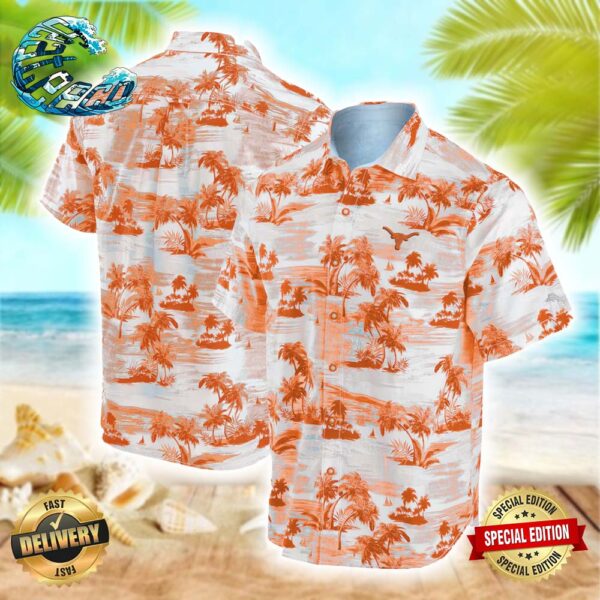 Tommy Bahama Texas Orange Texas Longhorns Tropical Horizons Button-Up Hawaiin Shirt