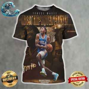 Tyrese Maxey Philadelphia 76ers Wins The 2023-24 Most Improved Player Award All Over Print Shirt