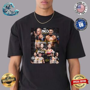 UFC 300 Four Matchup Card World Light Heavyweight Championship World Strawweight Championship And BMF Title Bout Lightweight Bout On Saturday April 13 Vintage T-Shirt