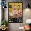 UFC 302 Matchup Head To Head World Lightweight Championship Dustin Poirier Vs Islam Makhachev On June 1 Sat Poster Canvas