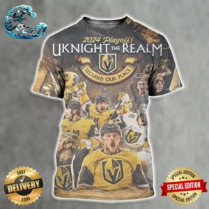 Vegas Golden Knights Defending Champion Are Back in The Stanley Cup Playoffs 2024 Uknight The Realm Secured Our Place All Over Print Shirt
