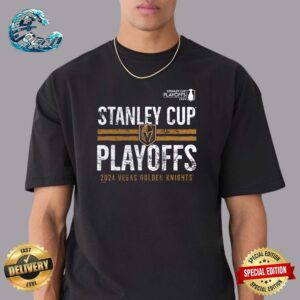 Vegas Golden Knights NHL 2024 Stanley Cup Playoffs Crossbar Premium T-Shirt